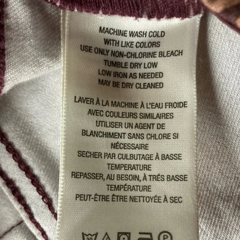 We The Free Mauve Floral Patterned Pull On Flare Jeans - Picture 3 of 5